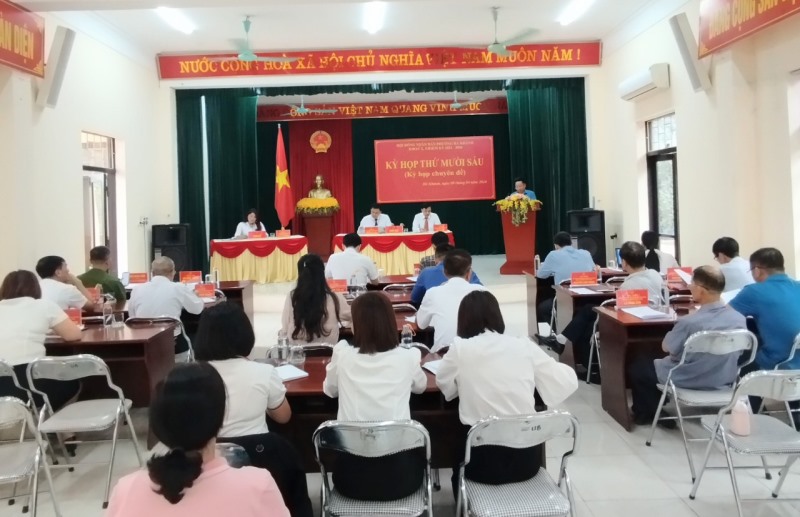HĐND phường Hà Khánh tổ chức kỳ họp thứ 16 ( kỳ họp chuyên đề) 