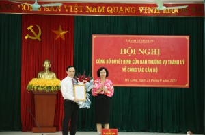 Chuẩn y kết quả bầu cử bổ sung Bí thư Đảng uỷ phường Hà Khánh