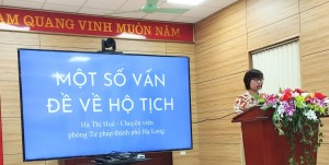 Phường Hà Khánh: tổ chức hội nghị tuyên truyền Luật hộ tịch trên địa bàn phường