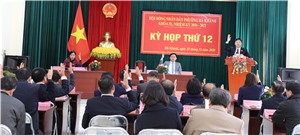 Kỳ họp thứ 12, Hội đồng nhân dân phường Hà Khánh khóa IX, nhiệm kỳ 2016 – 2021