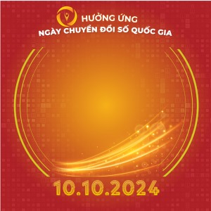 Bộ nhận diện hưởng ứng ngày Chuyển đổi số Quốc gia 10.10.2024