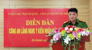 Nâng cao hiệu quả  xây dựng phong cách người Công an nhân dân từ diễn đàn “Công an lắng nghe ý kiến Nhân dân”